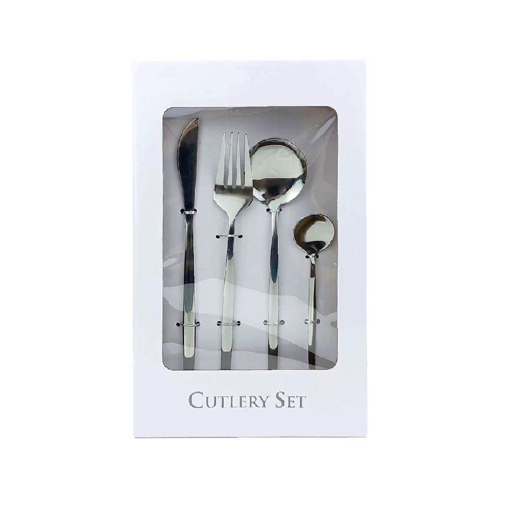 PORTUGUESE STEAK CUTLERY SET SILVER PACK 4