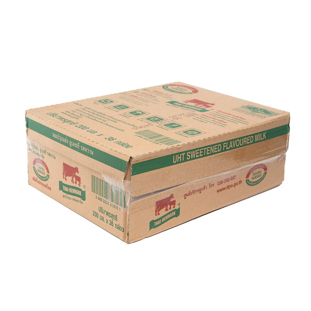 ไทยเดนมาร์ค นมยูเอชที รสหวาน 180 มล. แพ็ค 36