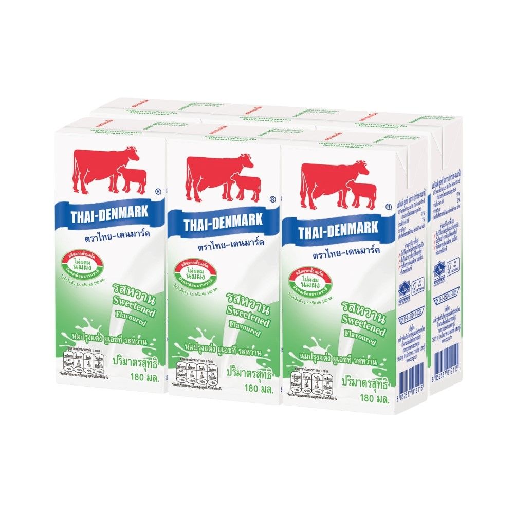 THAI DENMARK UHT SWEET 180 ML. PACK 6