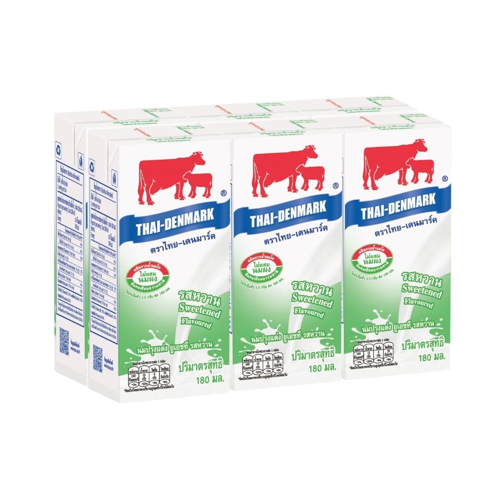 THAI DENMARK UHT SWEET 180 ML. PACK 6