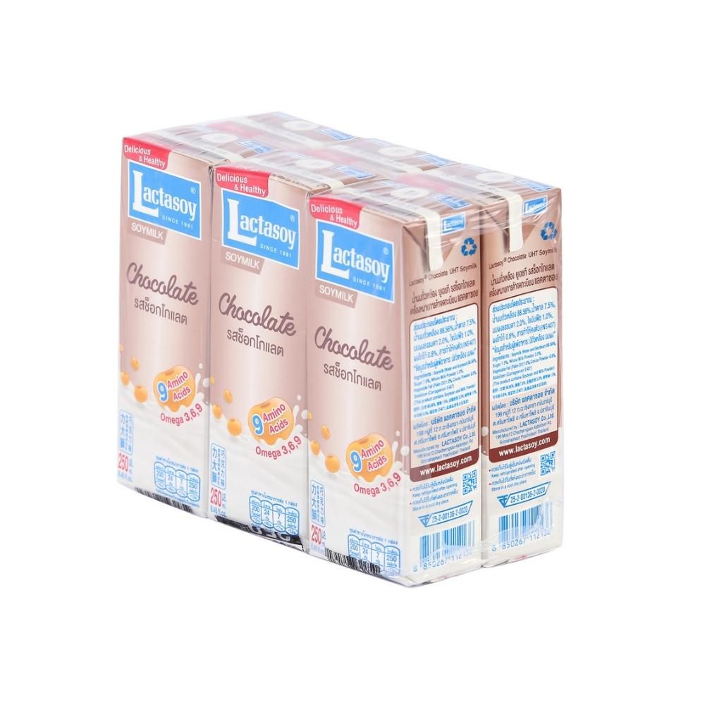 LACTASOY UHT SOY MILK CHOCOLATE 250 ML PACK 6