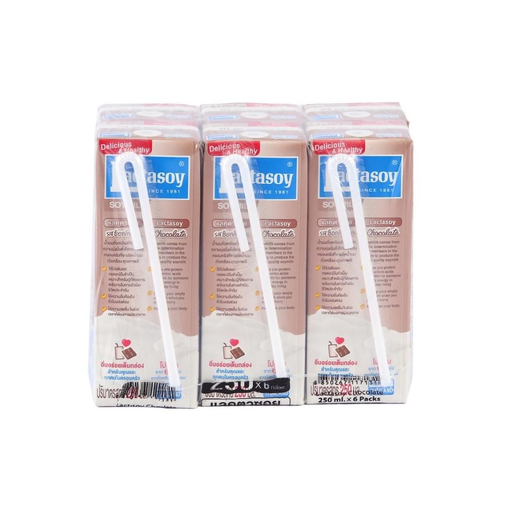 LACTASOY UHT SOY MILK CHOCOLATE 250 ML PACK 6