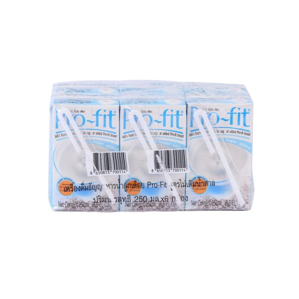 โปรฟิท น้ำลูกเดือย ไม่เติมน้ำตาล 200 มล. แพ็ค 6