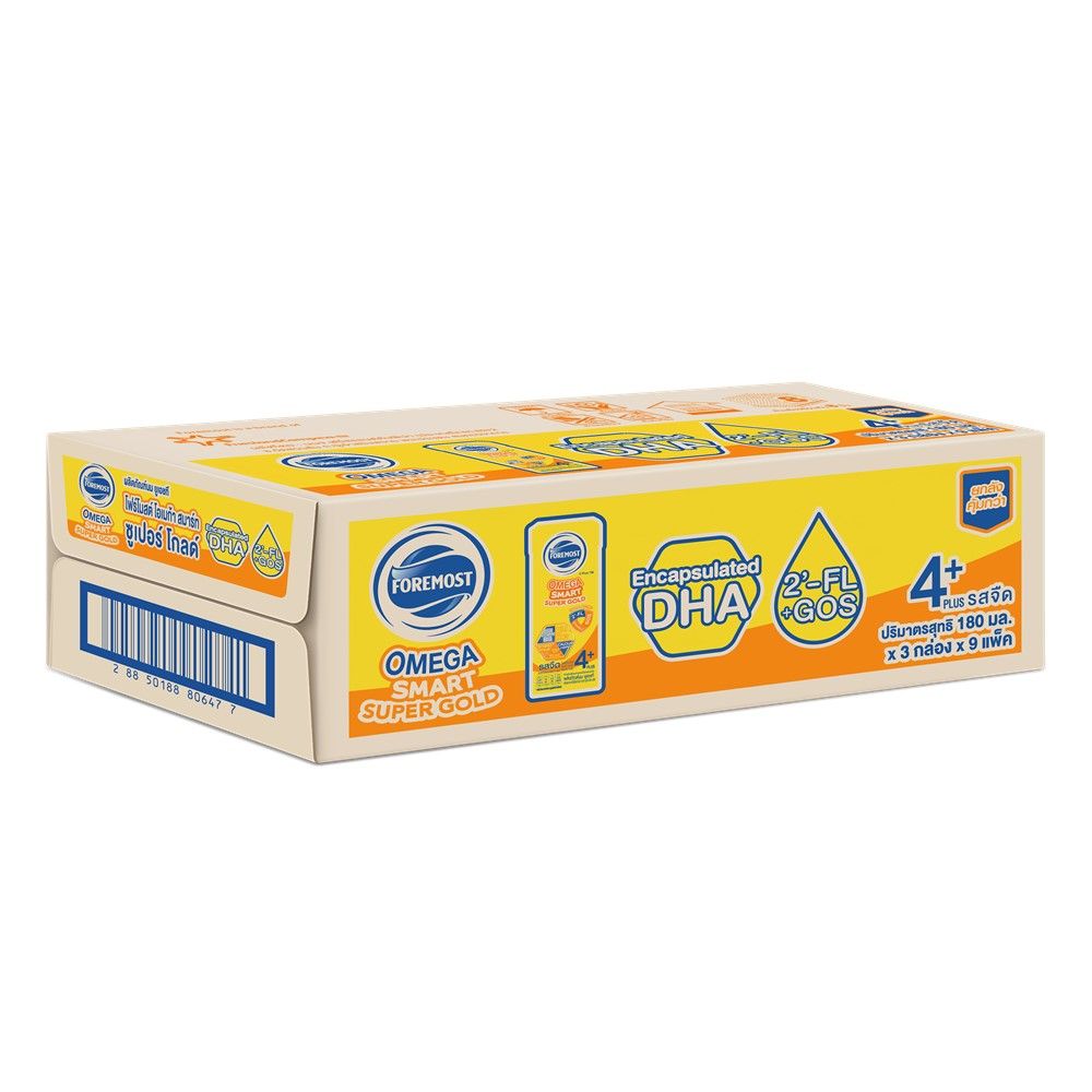 FOREMOST OMEGA SUPERGOLD 4+ PLAIN 180 ML PACK 27