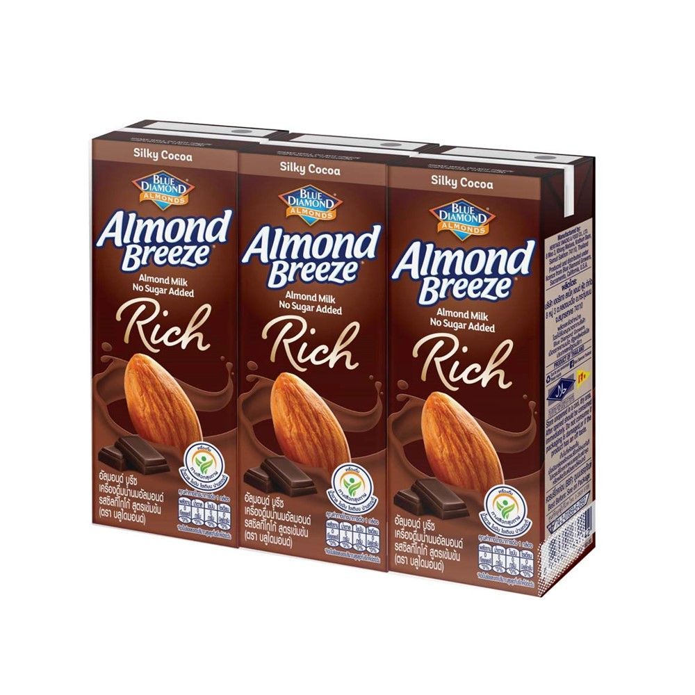 BLUE DIAMOND RICH ALMOND SILKY COCOA ALMOND MILK 180 ML PACK 3