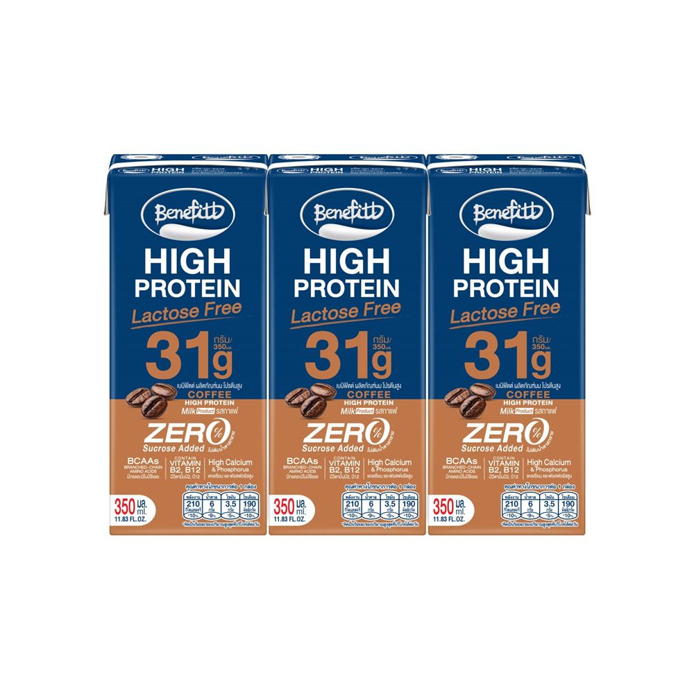 BENEFITT HIGH PROTEIN COFFEE 350 ML PACK 3