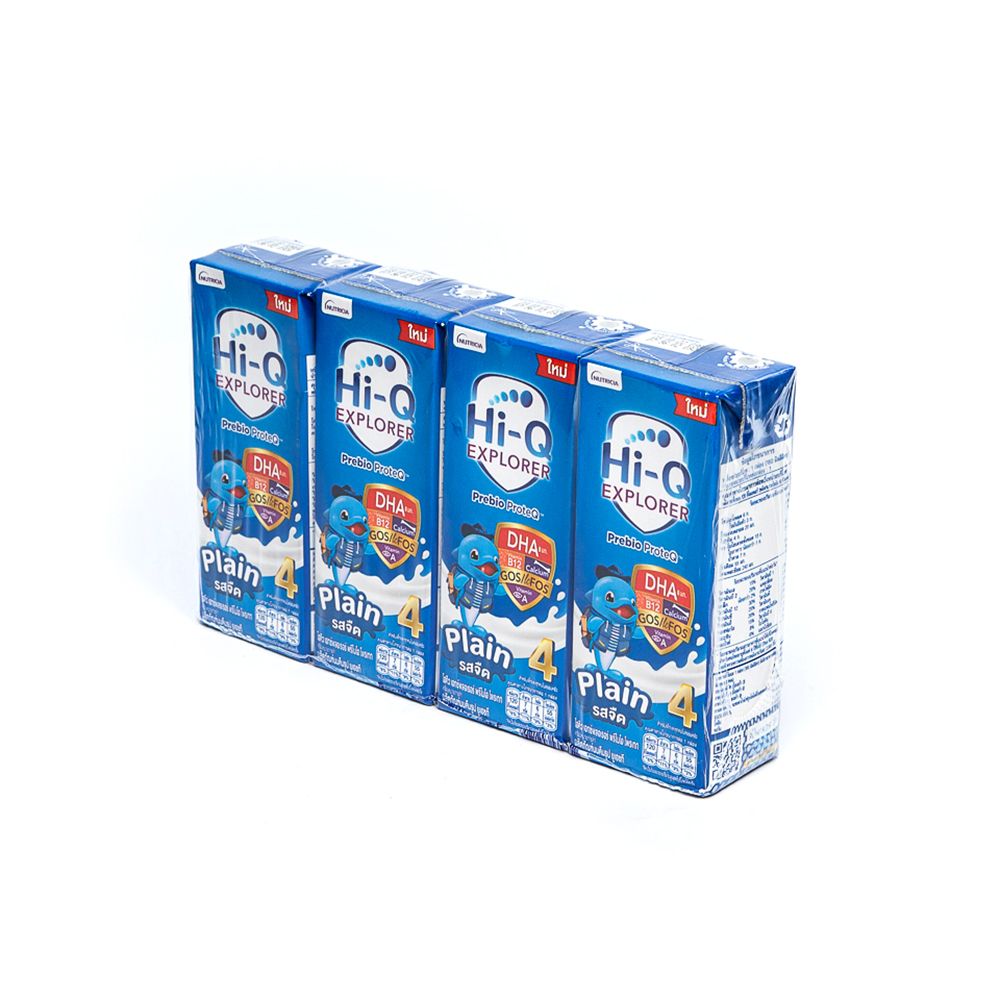 ไฮคิว นมยูเอชที สูตร 4 เอกซ์พลอเรอร์ รสจืด 180 มล.
