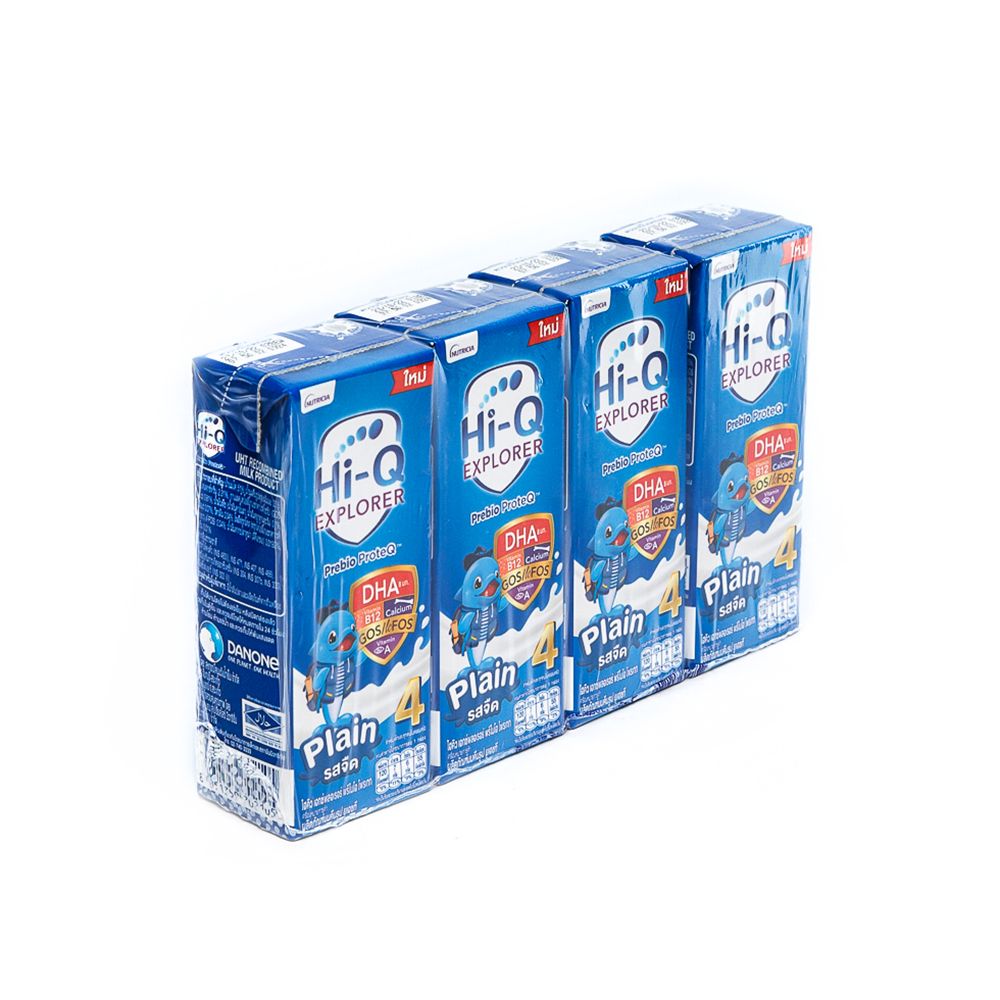 ไฮคิว นมยูเอชที สูตร 4 เอกซ์พลอเรอร์ รสจืด 180 มล.