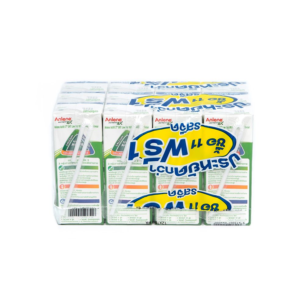 ANLENE ACTIFIT3 UHT PLAIN (11+1)180 ML X12
