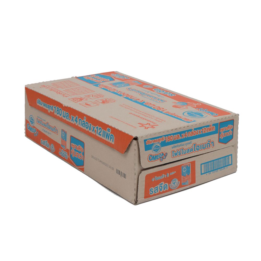 โฟร์โมสต์ โอเมก้า รสจืด 180 มล. X 48
