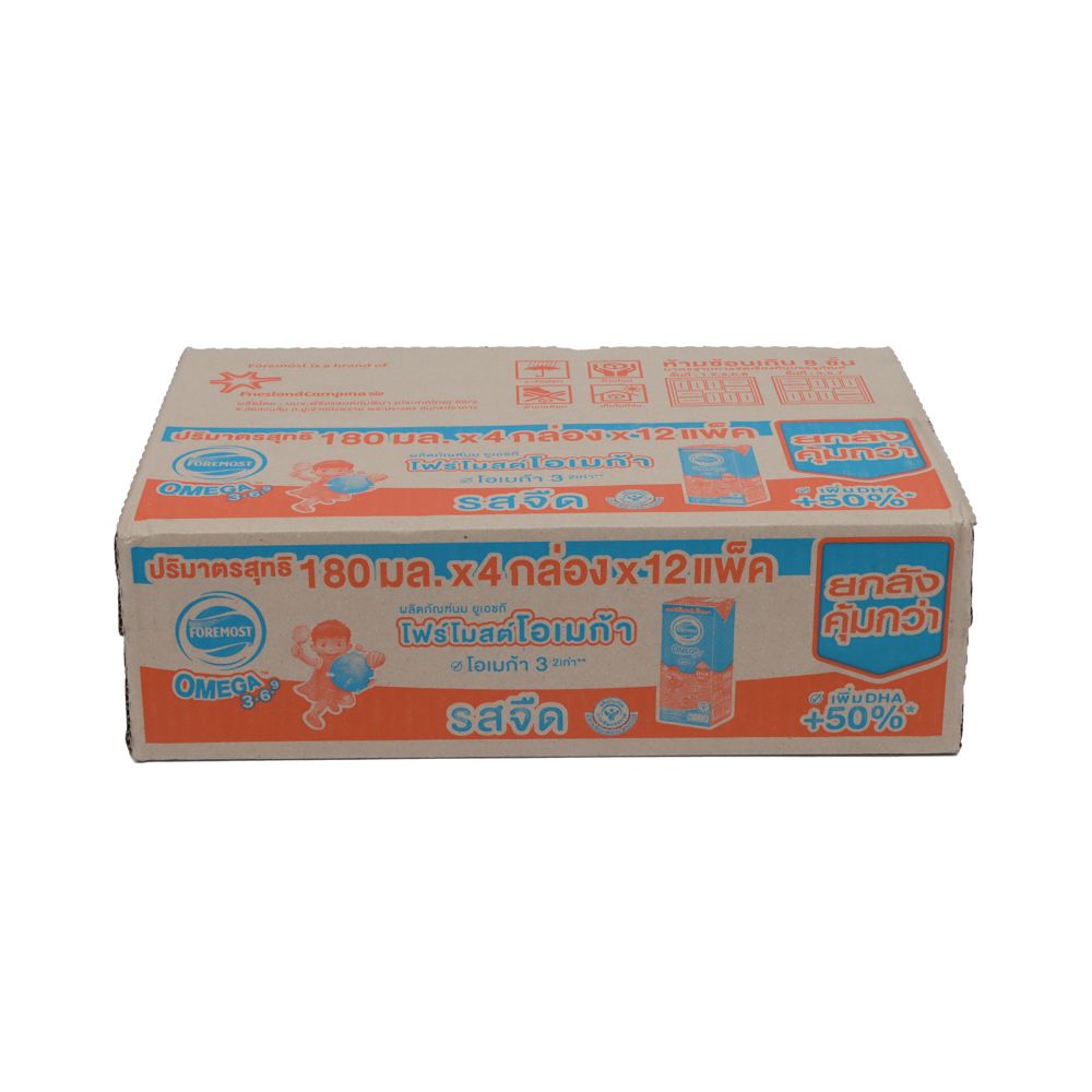 โฟร์โมสต์ โอเมก้า รสจืด 180 มล. X 48