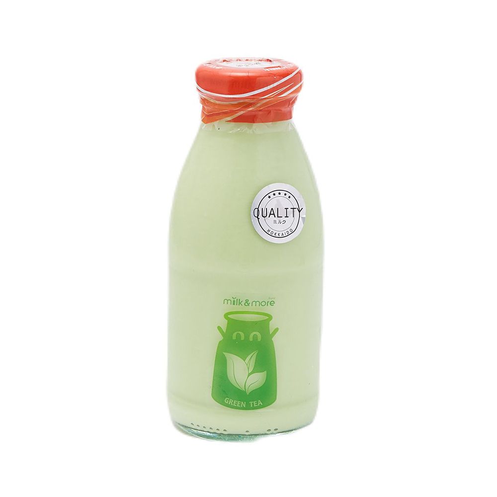 MILK AND MORE PASTEURIZED MILK GREEN TEA 250 ML