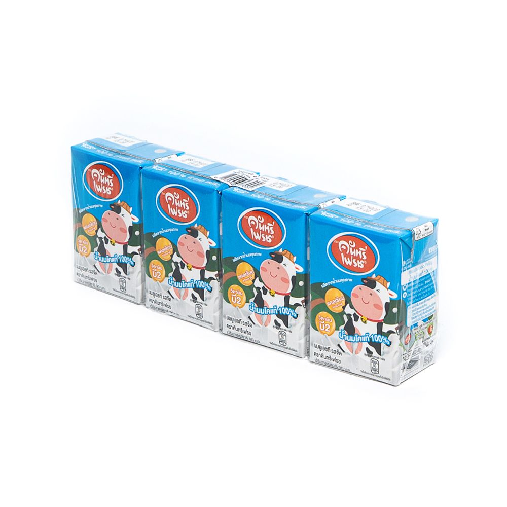 คันทรีเฟรช นมยูเอชที รสจืด 90 มล. แพ็ค 4