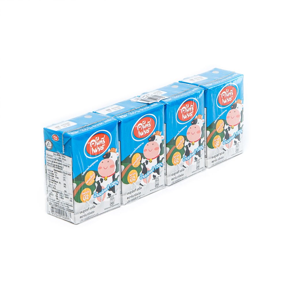 คันทรีเฟรช นมยูเอชที รสจืด 90 มล. แพ็ค 4