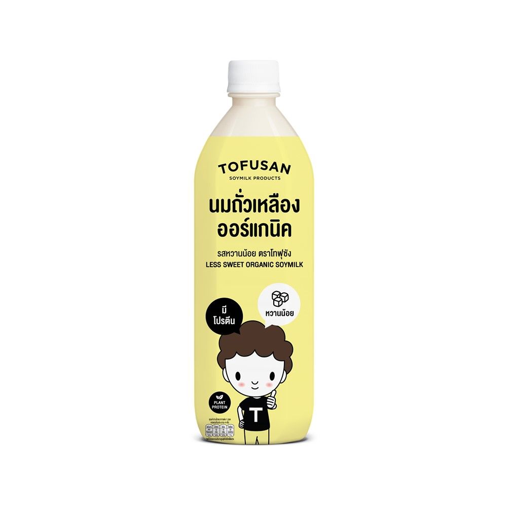 TOFUSAN ORGANIC SOY MILK LESS SWEET 830 ML