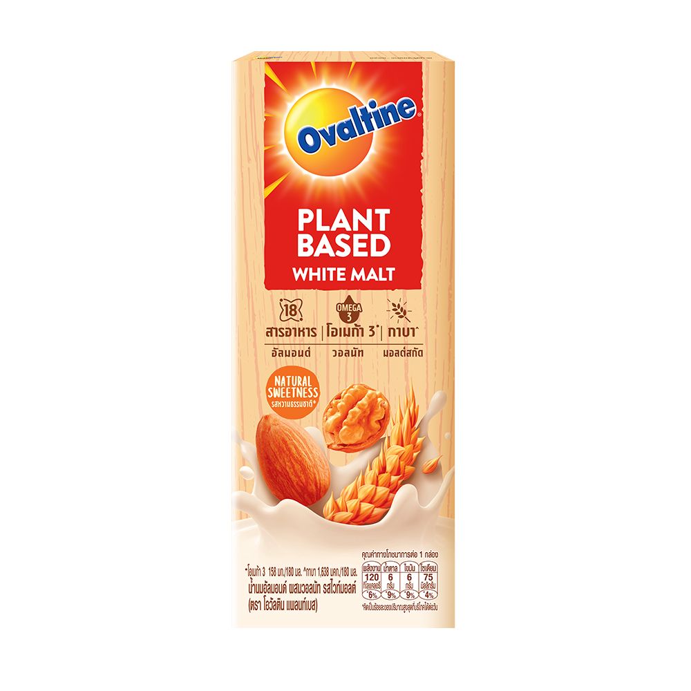 OVALTINE PLANT BASE WHITE MALT 180 ML