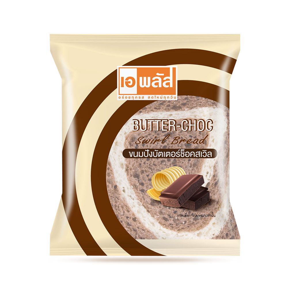 A PLUS BUTTER CHOC SWIRL BREAD 80 G