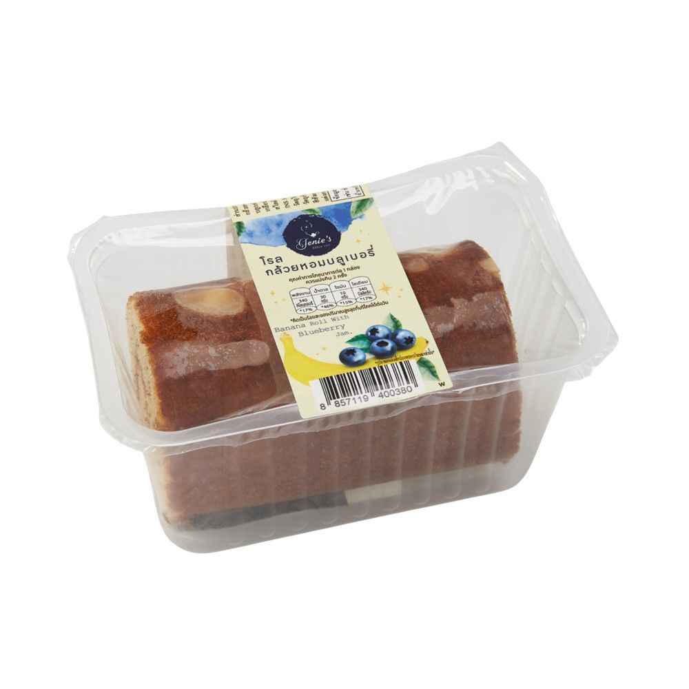 GENIES BANANA ROLL WITH BLUEBERRY 120 G