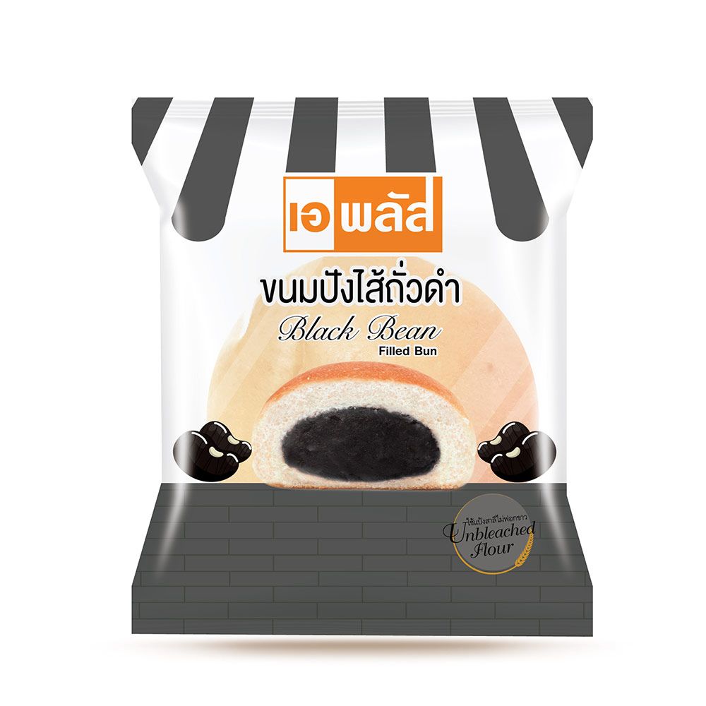 A PLUS BLACK BEAN FILLED BUN 50 G