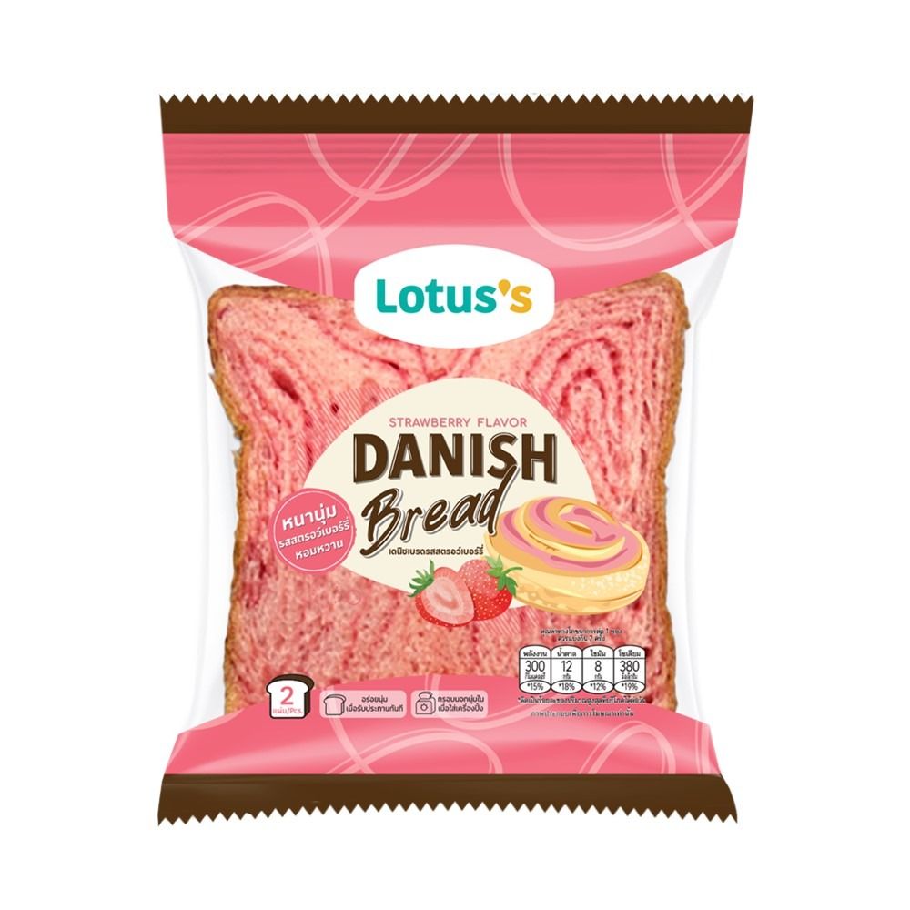 LOTUSS STRAWBERRY DANISH BREAD 100 G