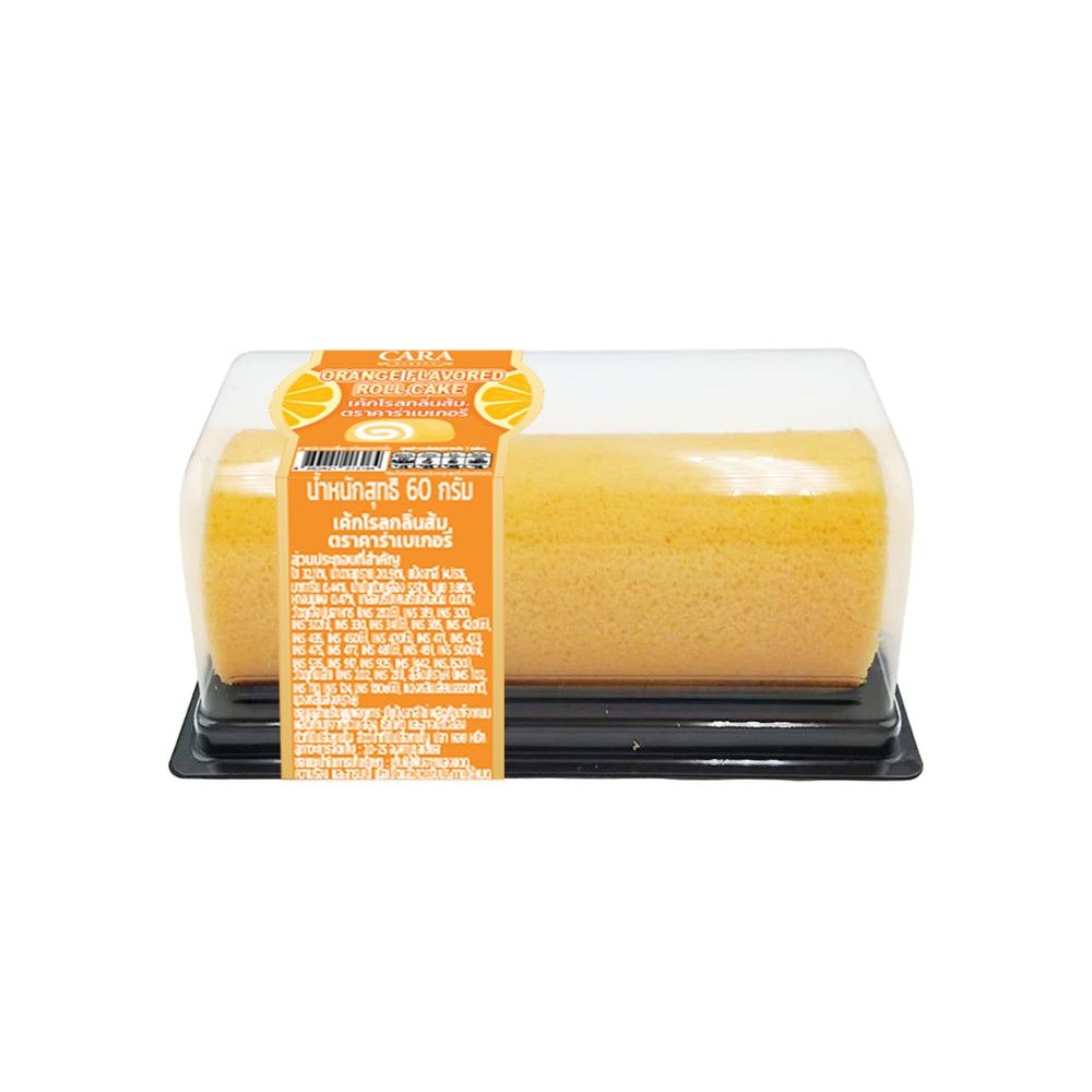CARA ORANGE FLAVORED ROLL CAKE 60 G