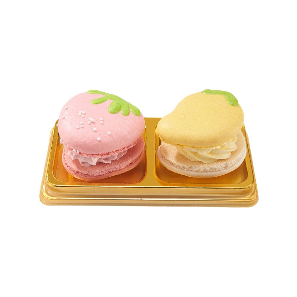 COTTON CANDY MACARONS MANGO AND STRAWBERRY 2 PCS.