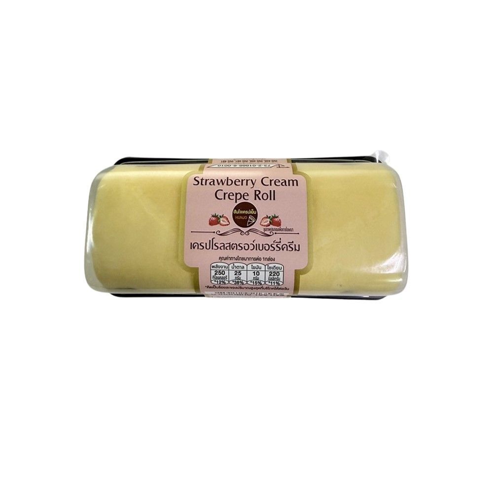 HUNJO STRAWBERRY CREAM CREPE ROLL 105 G