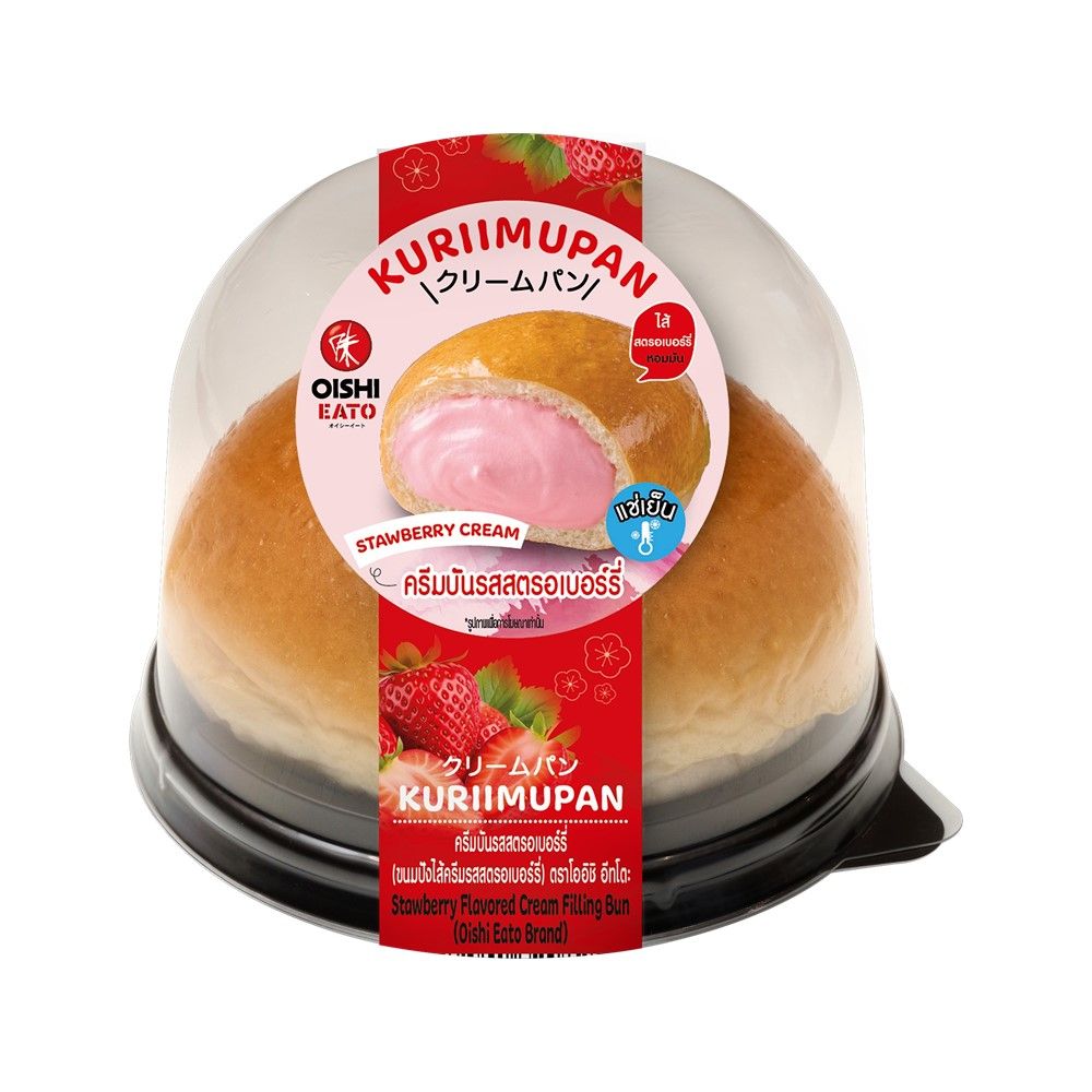 OISHI EATO STRAWBERRY CREAM FILLING BUN 75 G