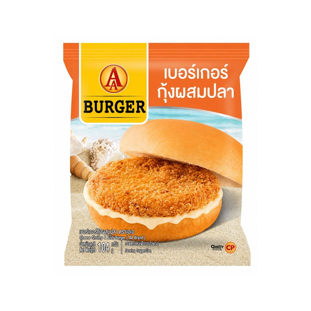 AA SHRIMP AND FISH BURGER 104 G