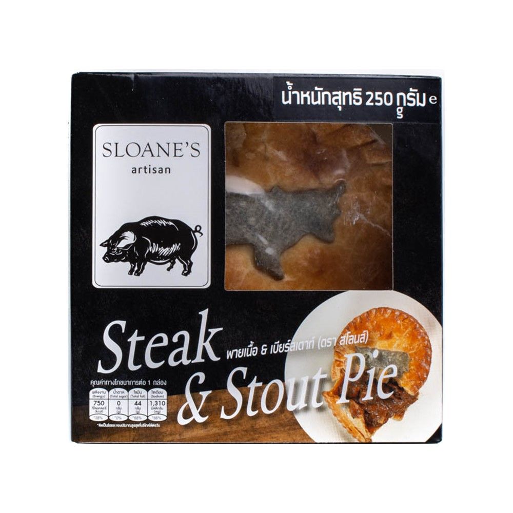SLOANES FROZEN ANGUS STEAK N STOUT PIE 250 G