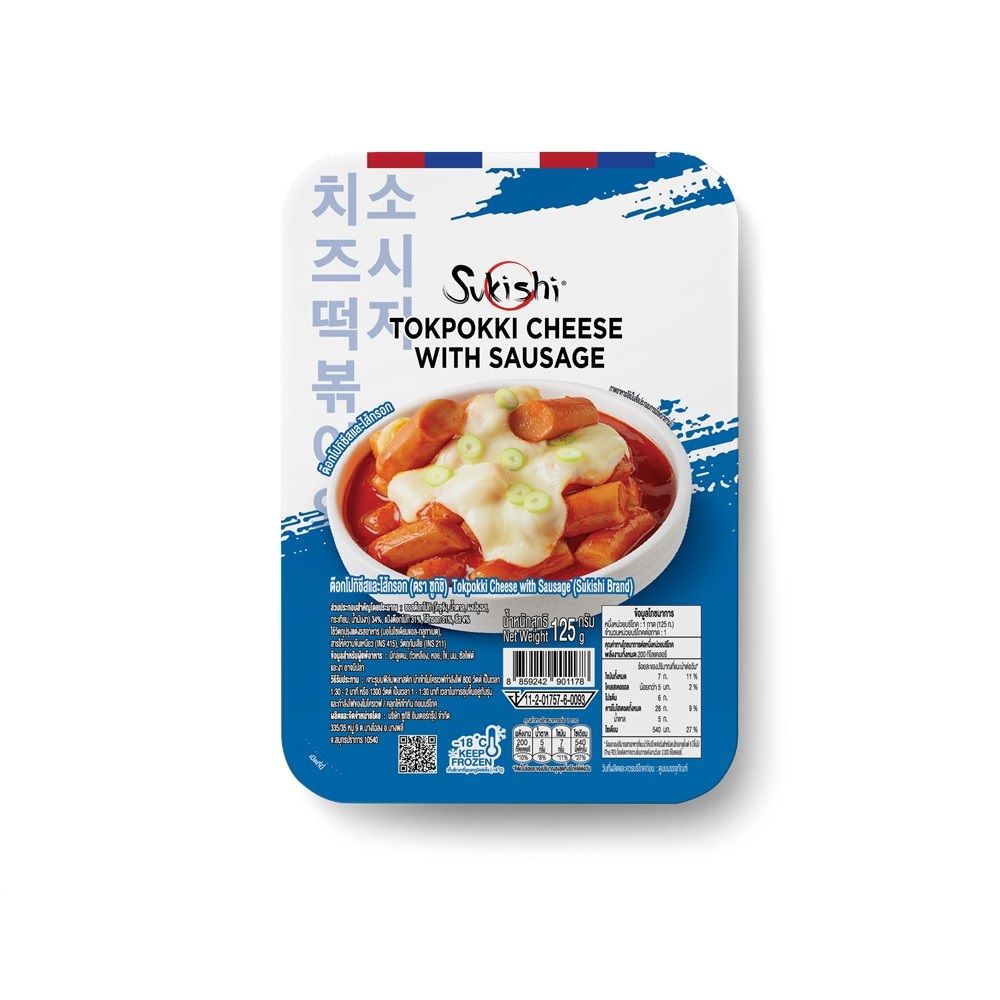SUKISHI TOKPOKKI CHEESE SAUSAGE 125 G