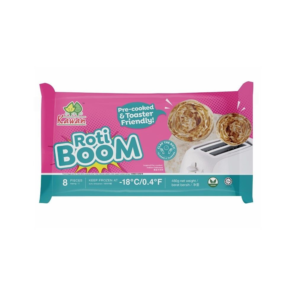 KAWAN FROZEN ROTI CHANAI MALAYSIAN SHEET 480 G