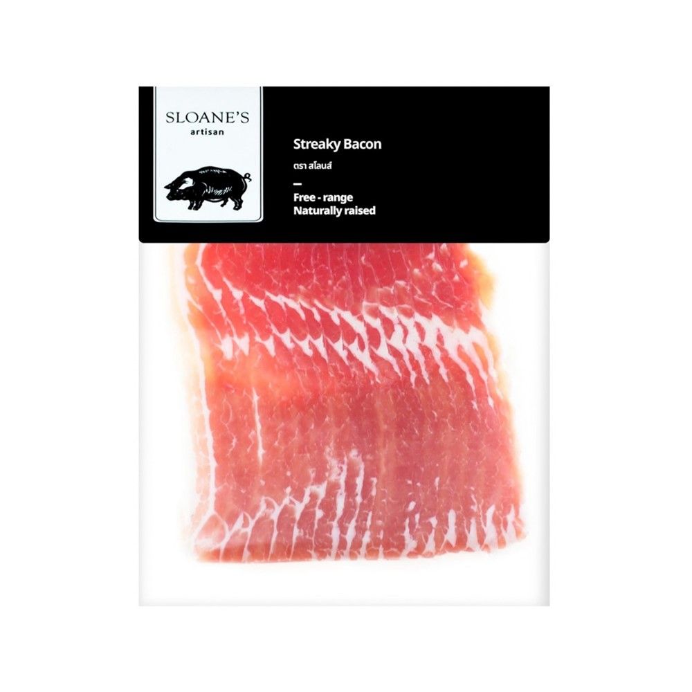 SLOANES STREAKY BACON 200 G