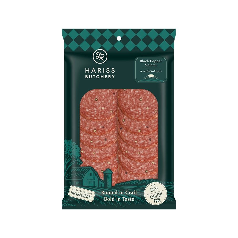 HARISS BUTCHERY BLACK PEPPER SALAMI 85 G