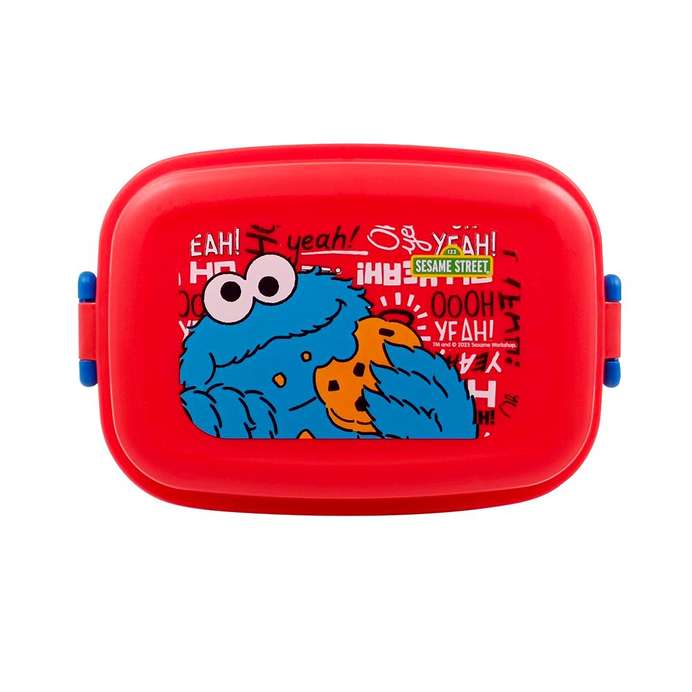 กล่องอาหารพลาสติก SESAME STREET 2ชั้น+ช้อน (คละแบบ)