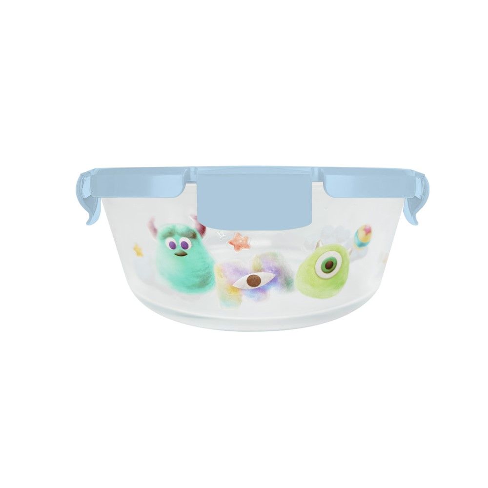 กล่องอาหารแก้ว แบบกลม FLUFFY 980 มล. (คละแบบ)