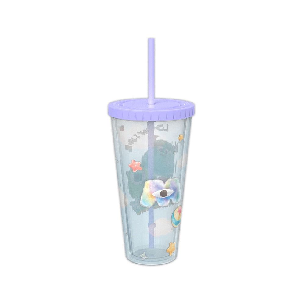 แก้วน้ำ 2 ชั้น ฟัฟฟี่ (คละแบบ)