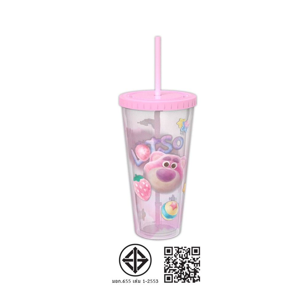 แก้วน้ำ 2 ชั้น ฟัฟฟี่ (คละแบบ)