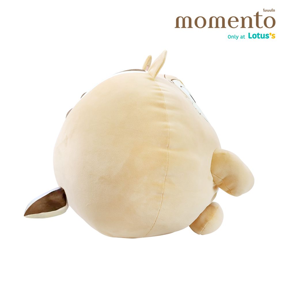 MOMENTO หมอนอิงกลมชิปแอนด์เดล+ผ้าแฟลนเนล 40X60 นิ้ว