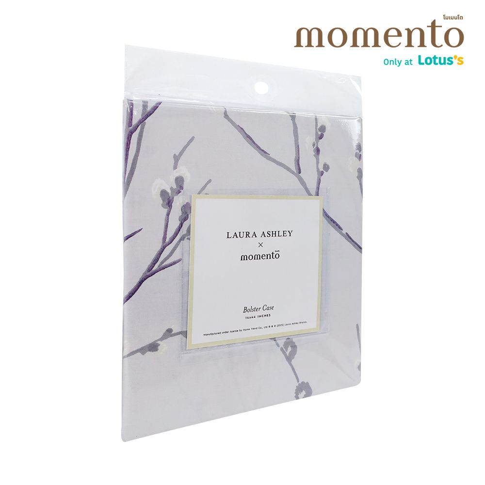 MOMENTO BOLSTER CASE LAURA ASHLEY GREY