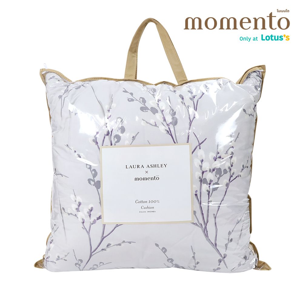 MOMENTO CUSHION LAURA ASHLEY GREY 24X24INCH
