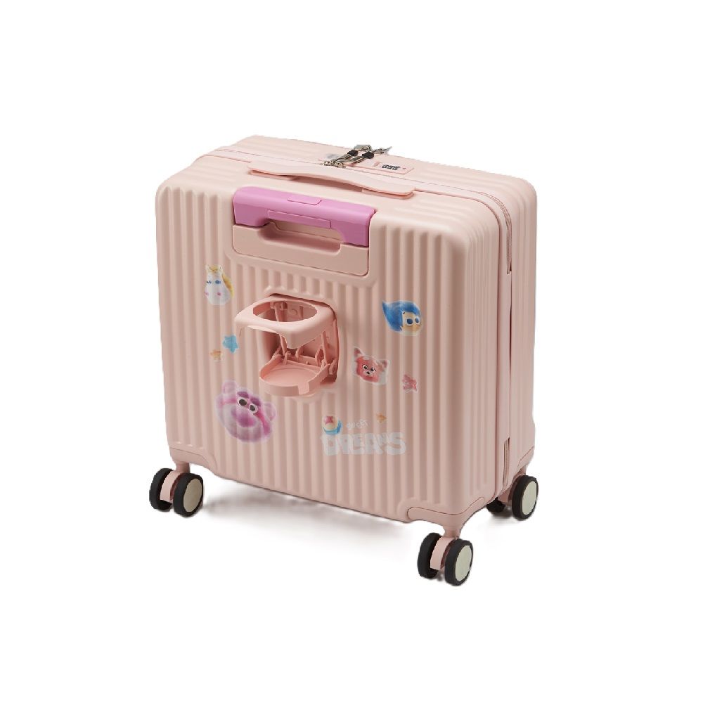 MOMENTO กระเป๋าเดินทาง FLUFFY ไลท์ ชมพู 18 นิ้ว