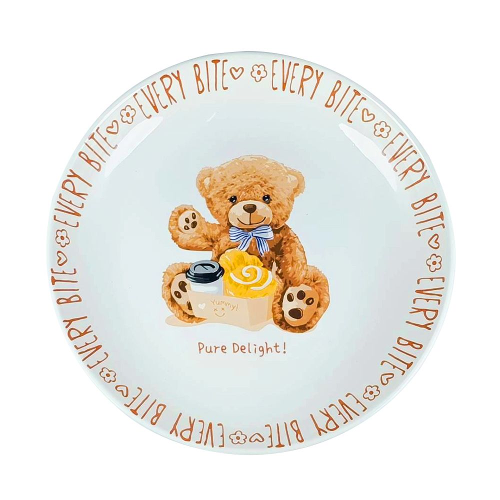 เซตจานชามเซรามิก 6 ชิ้นพร้อมตะเกียบ 4 คู่ (คละแบบ)