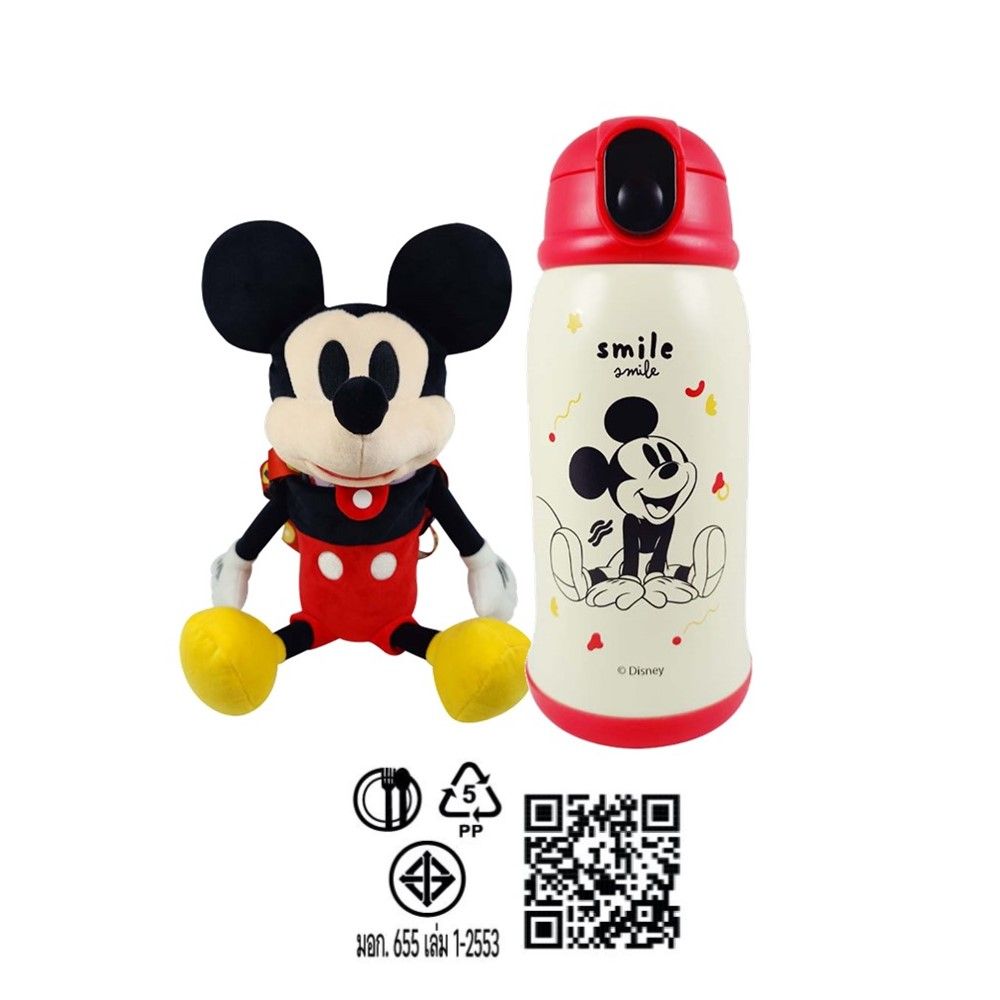 โมเมนโต กระติกน้ำดิสนีย์ 550 มล. + กระเป๋าใส่แก้ว