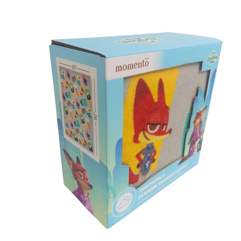 โมเมนโต ผ้าห่มฟลาแนล ZOOTOPIA 60X80 นิ้ว (คละลาย)
