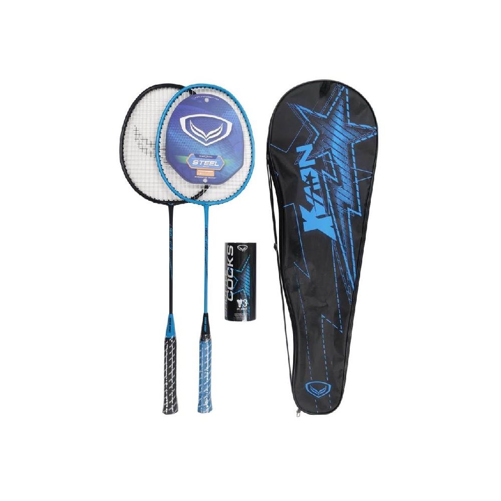 GRANDSPORT ไม้แบดคู่ ST ไม่มีข้อต่อ NOVAX + 3 ลูก