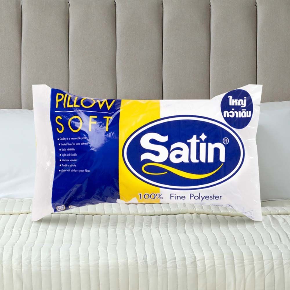 ซาตินหมอนหนุนใยสังเคราะห์19X29