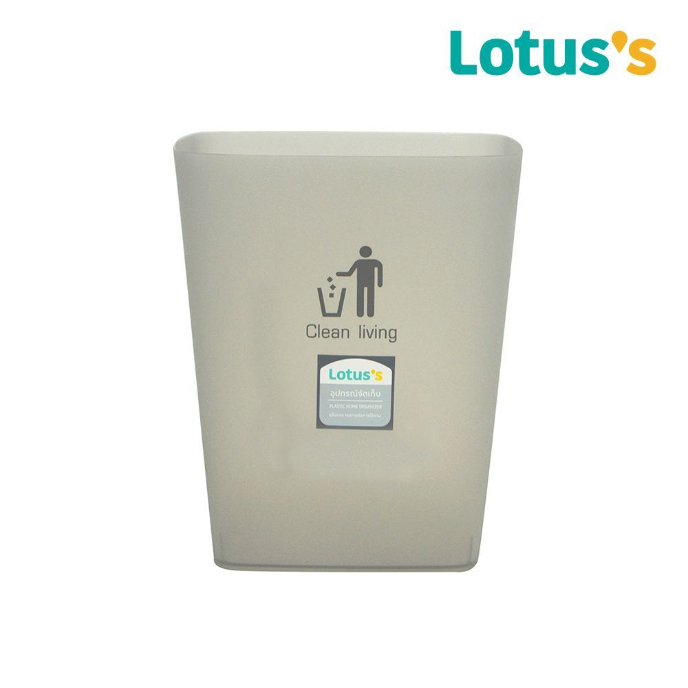 LOTUSS OPEN DUST BIN GRAY 6.2 L.