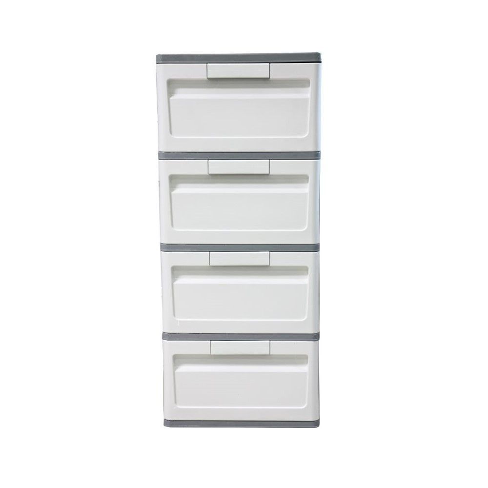 โลตัสตู้ลิ้นชัก MINI DIY สีเทาขาว 4 ชั้น