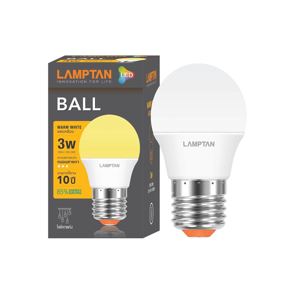 LAMPTAN LED BALL 3W WW